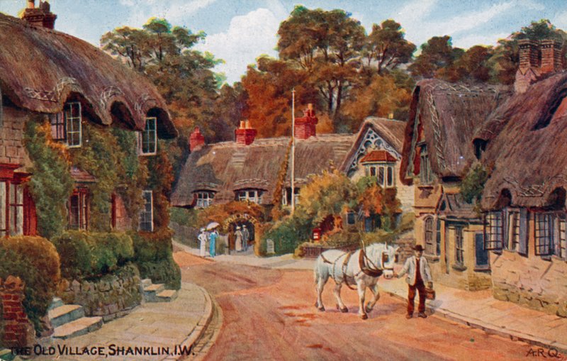 Altes Dorf, Shanklin, Isle of Wight von Alfred Robert Quinton