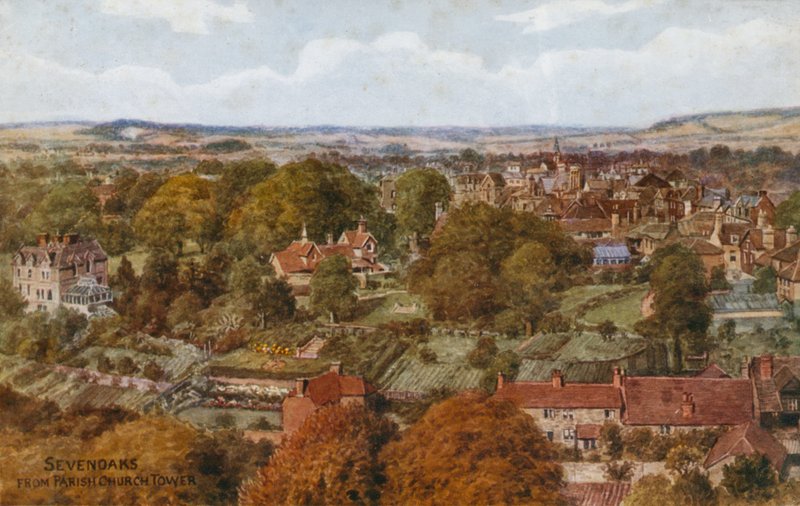 Sevenoaks vom Kirchturm der Pfarrkirche von Alfred Robert Quinton
