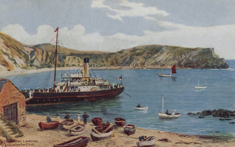 Dampferanlegestelle, Lulworth Cove von Alfred Robert Quinton