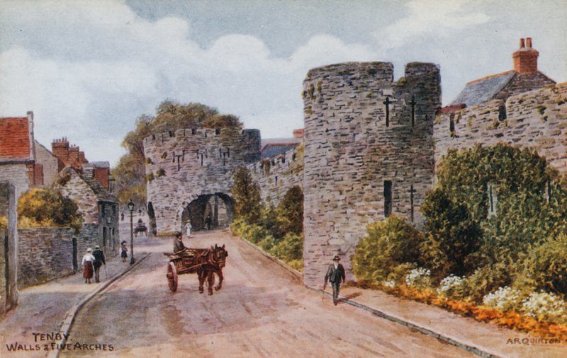 Tenby, Mauern und fünf Bögen von Alfred Robert Quinton