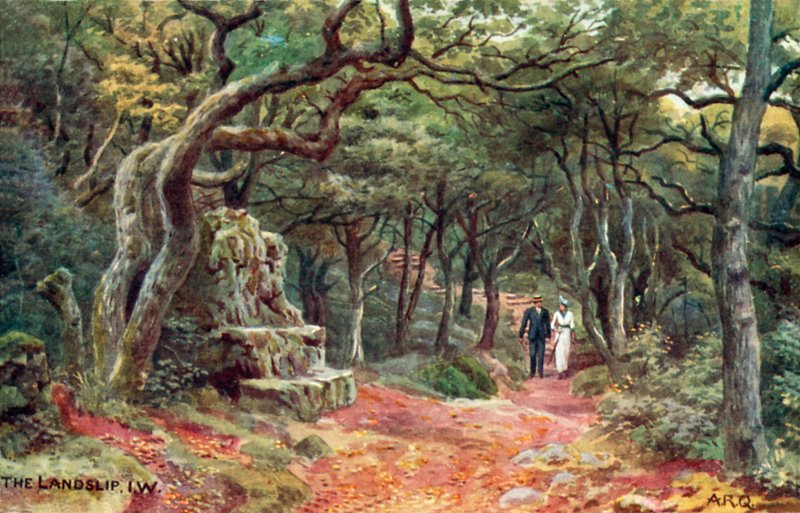 Der Erdrutsch, Isle of Wight von Alfred Robert Quinton