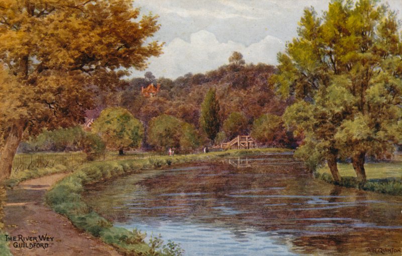 Der Fluss Wey, Guildford von Alfred Robert Quinton
