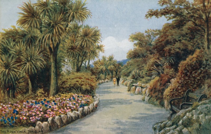 Der Felsenweg, Torquay von Alfred Robert Quinton