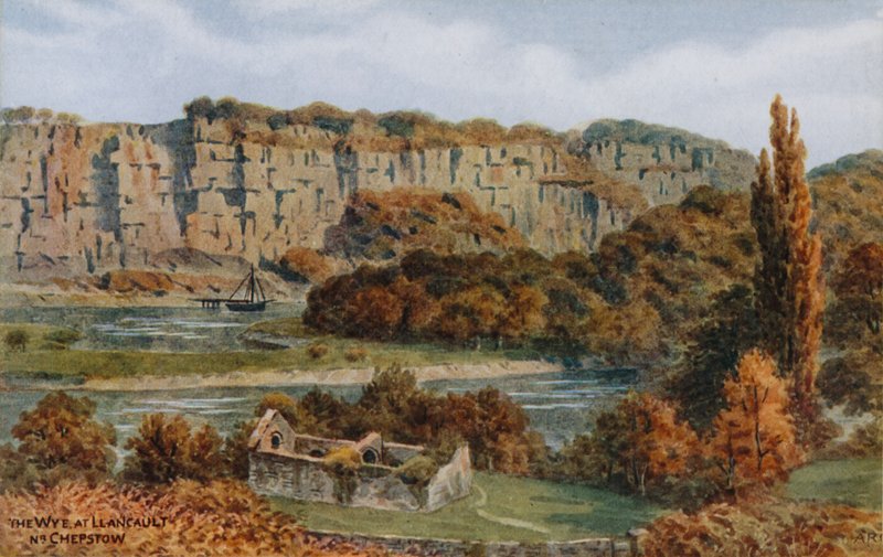 Der Wye bei Llancault, bei Chepstow von Alfred Robert Quinton