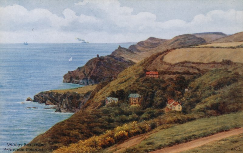 Woody Bay, von Martinhoe Common von Alfred Robert Quinton