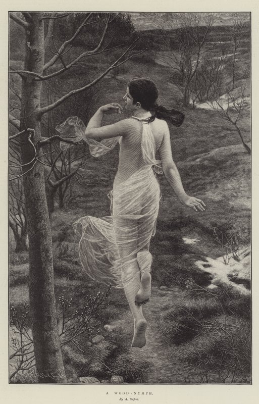 Eine Waldnymphe von Alfred Seifert