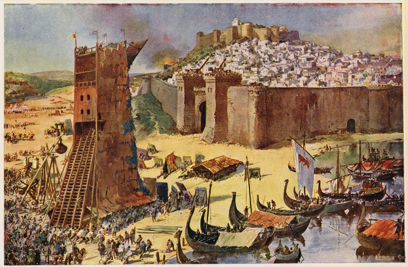 Eroberung von Lissabon von Alfredo Roque Gameiro