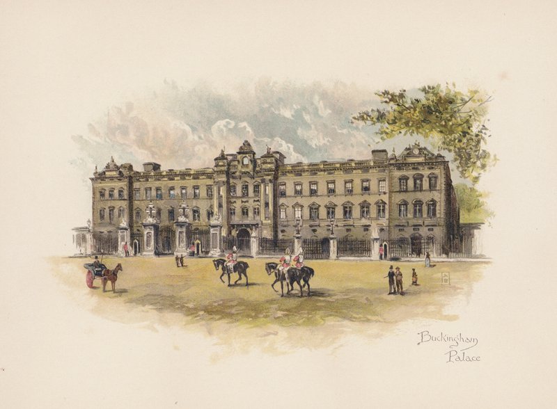 Bekanntes London: Buckingham Palace von Allan F. Barraud