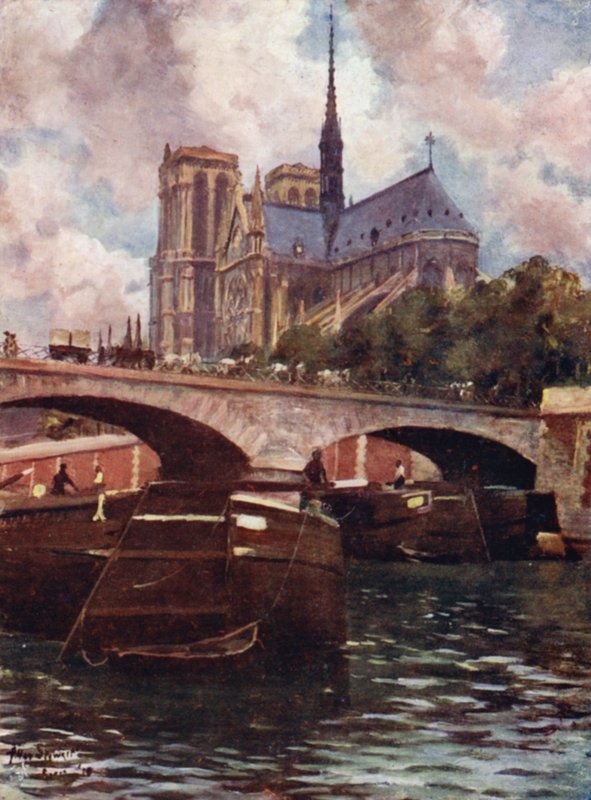 Paris: Kathedrale Notre Dame von Allan Stewart