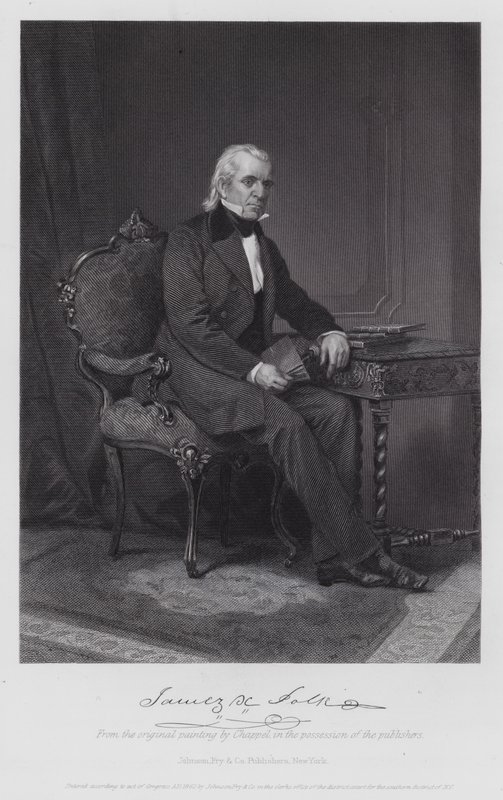 James Knox Polk von Alonzo (after) Chappel