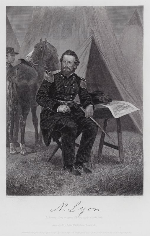 Nathaniel Lyon (Gravur) von Alonzo (after) Chappel