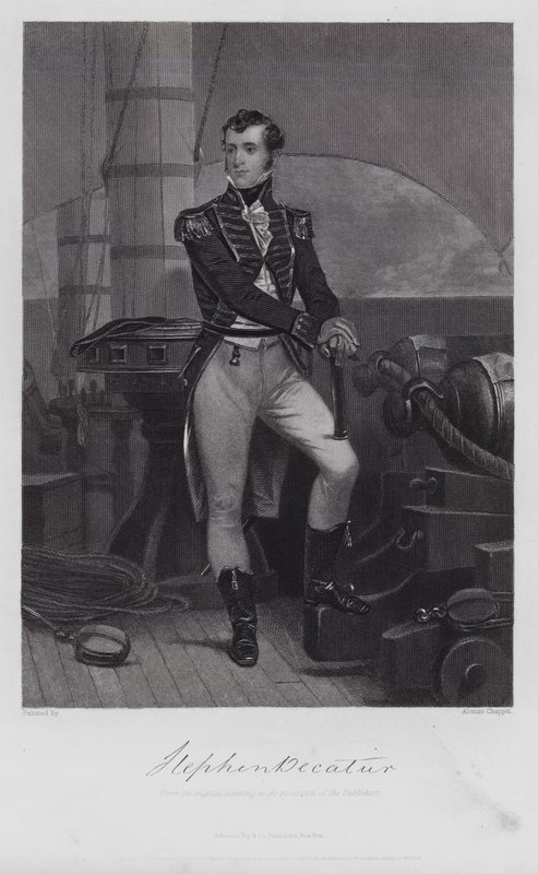 Stephen Decatur (Gravur) von Alonzo (after) Chappel