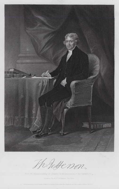 Thomas Jefferson von Alonzo (after) Chappel