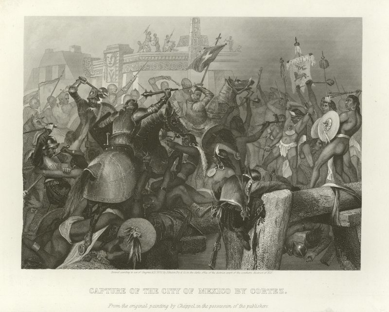Eroberung der Stadt Mexiko von Alonzo Chappel