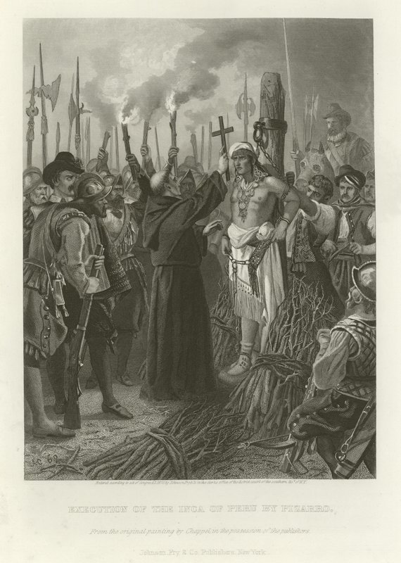 Hinrichtung des Inka von Alonzo Chappel
