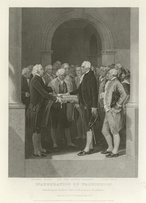 Die Amtseinführung von Washington von Alonzo Chappel