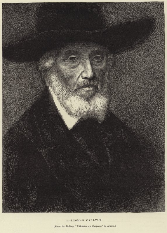 Porträt von Thomas Carlyle von Alphonse Legros