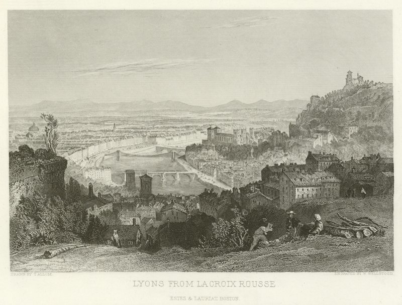 Lyon von La Croix Rousse von Alphonse Marie de Neuville
