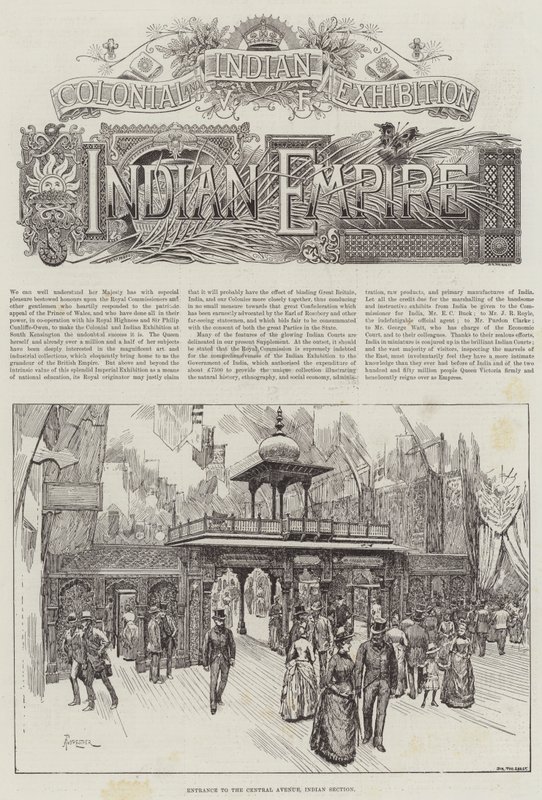 Kolonial- und Indien-Ausstellung, das Indische Reich von Amedee Forestier