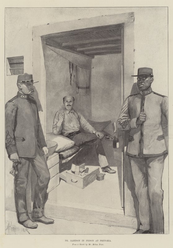 Dr. Jameson im Gefängnis in Pretoria von Amedee Forestier