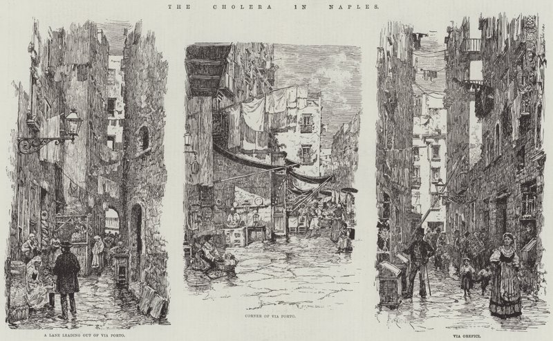 Die Cholera in Neapel von Amedee Forestier