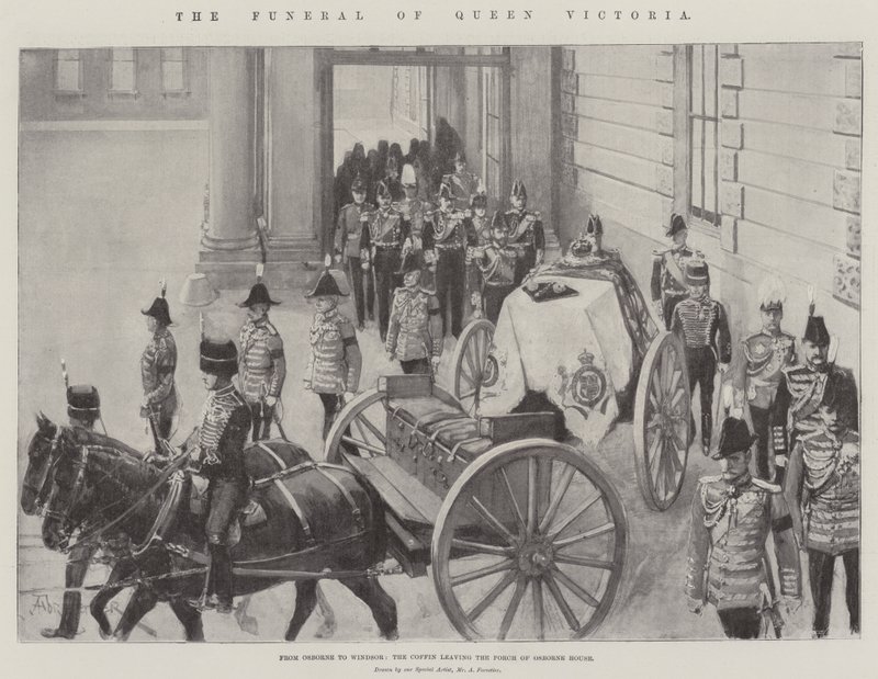 Das Begräbnis von Königin Victoria von Amedee Forestier