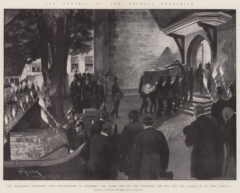 Die Beerdigung der Kaiserin Frederick von Amedee Forestier