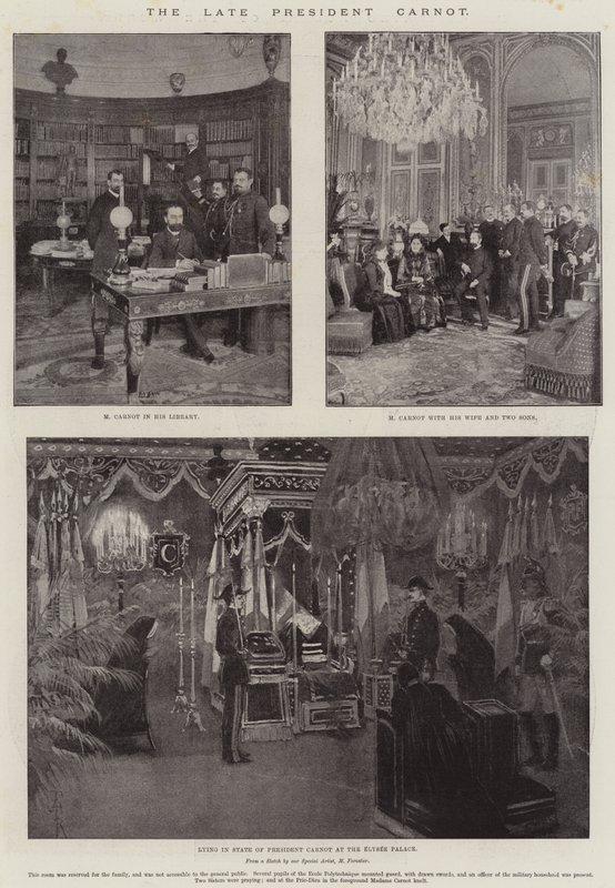 Der verstorbene Präsident Carnot von Amedee Forestier