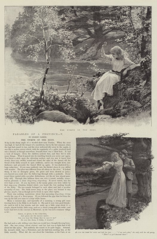 Die Nymphe des Strudels, von Gilbert Parker von Amedee Forestier