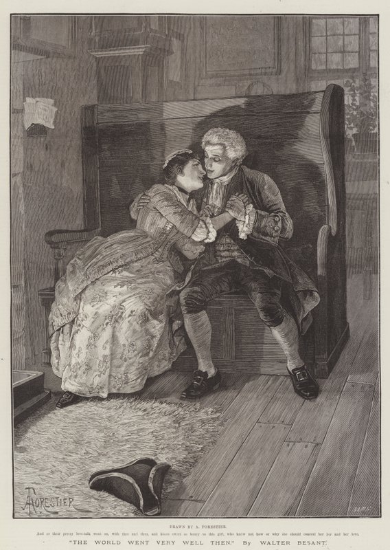 Die Welt ging damals sehr gut, von Walter Besant von Amedee Forestier