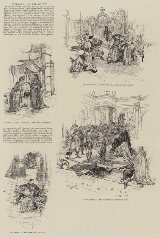 Theodora im Gaiety von Amedee Forestier