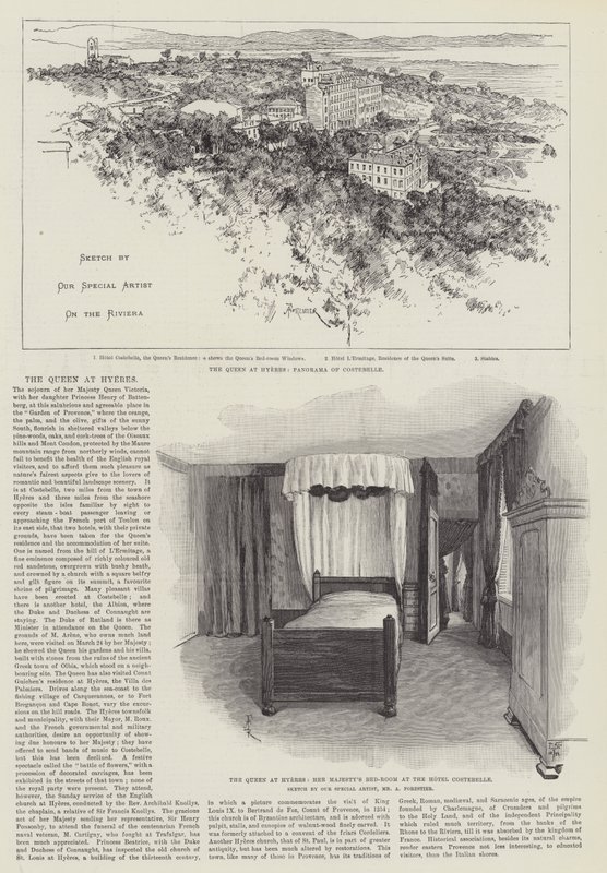 Die Königin in Hyeres von Amedee Forestier