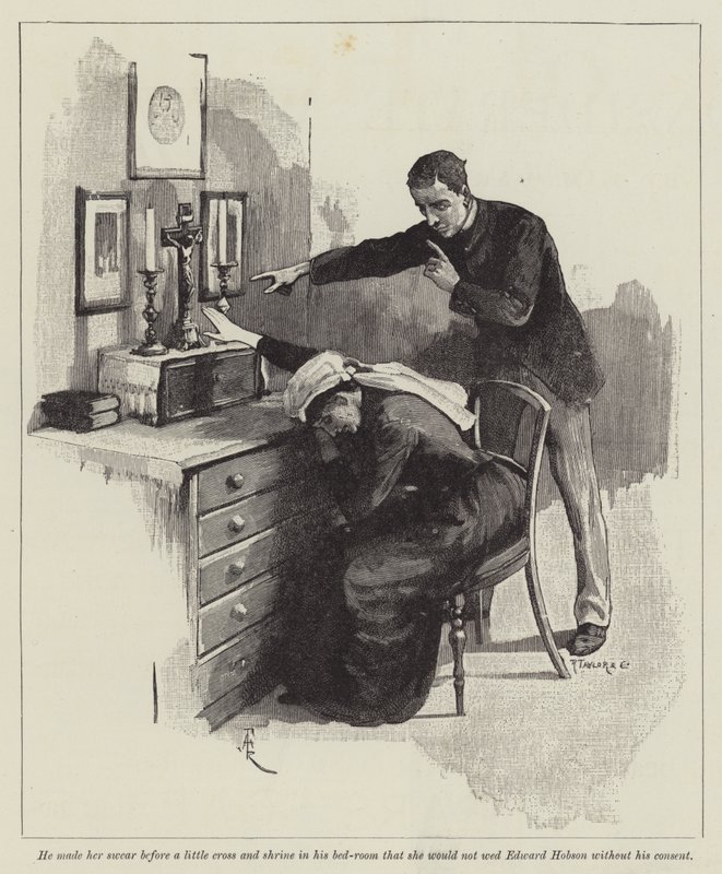 Das Veto des Sohnes, von Thomas Hardy von Amedee Forestier