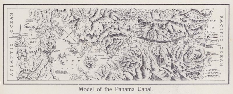 Modell des Panamakanals von American Photographer