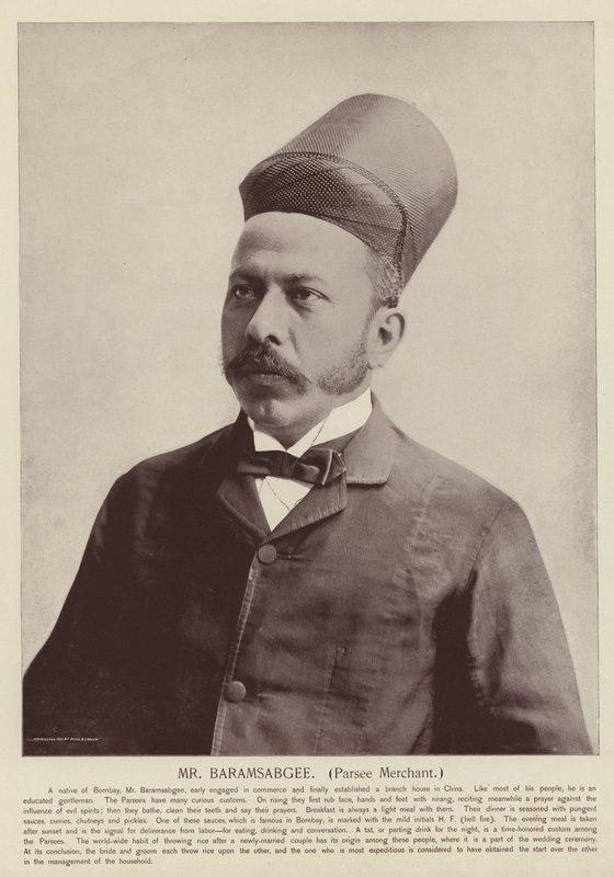 Herr Baramsabgee, Parsee-Kaufmann von American Photographer