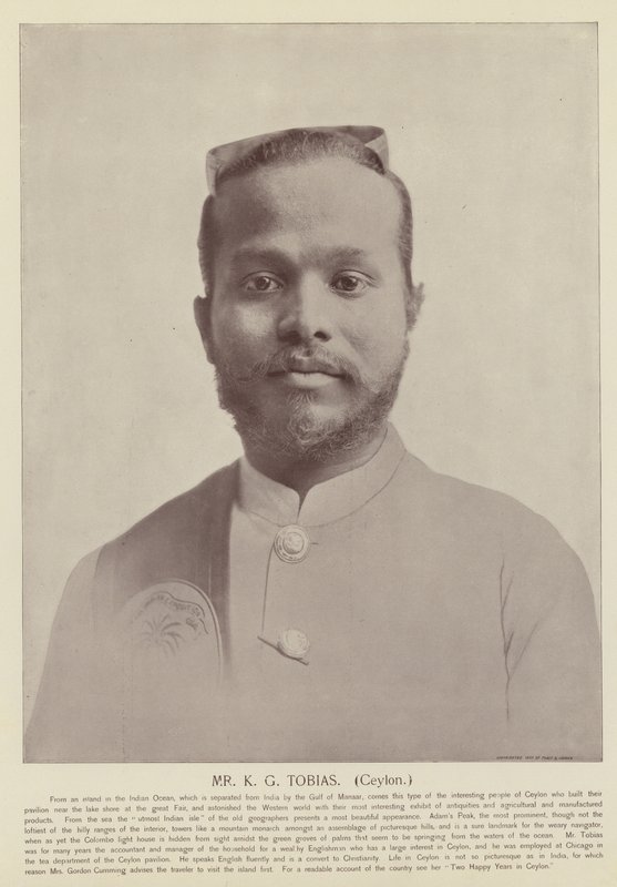 Herr K. G. Tobias, Ceylon von American Photographer