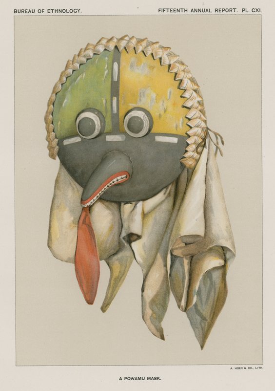 Eine Powamu Maske von American School