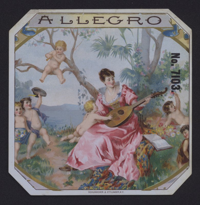 Allegro, Zigarrenetikett von American School