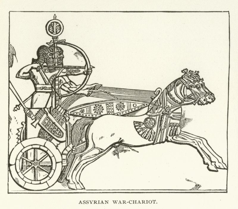 Assyrischer Kriegswagen von American School