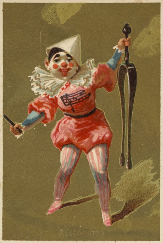 Junge als Clown verkleidet von American School