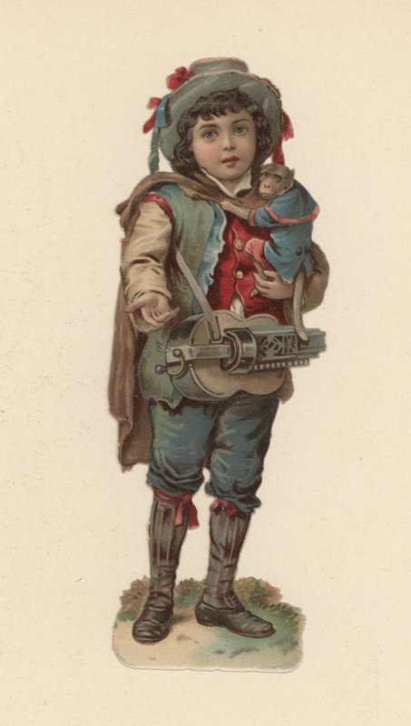 Junge mit einem Affen von American School