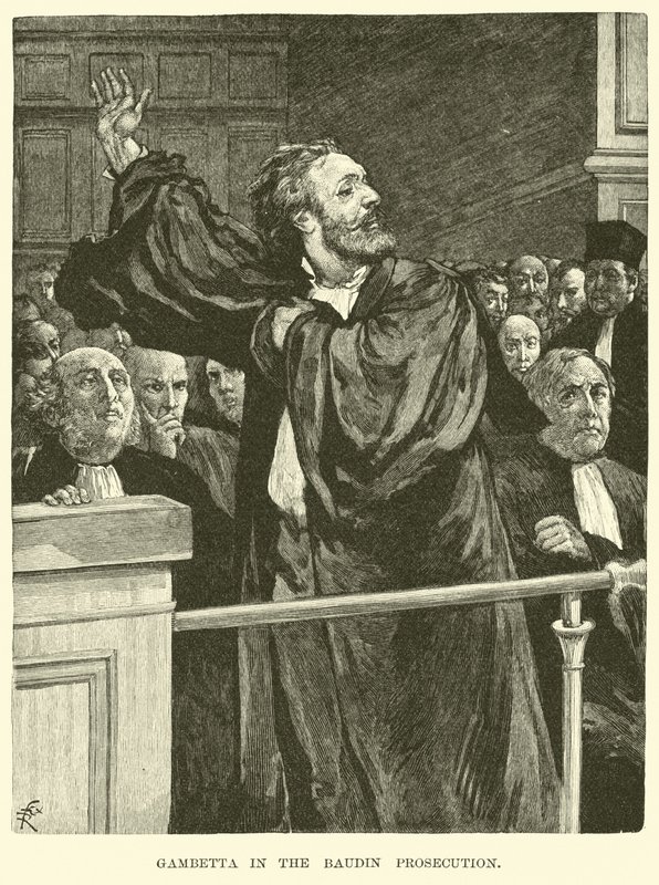 Gambetta in der Baudin-Anklage von American School