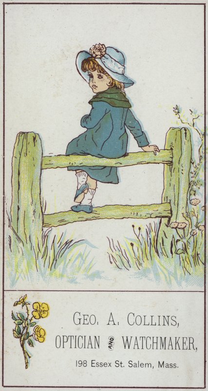 Mädchen sitzt auf dem Zaun von American School