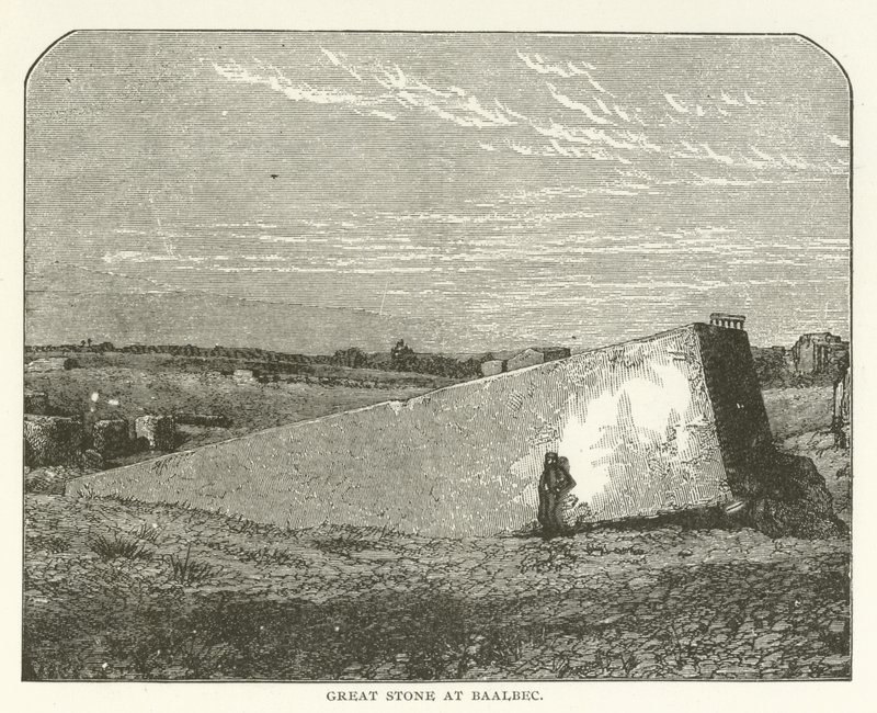 Großer Stein in Baalbek von American School