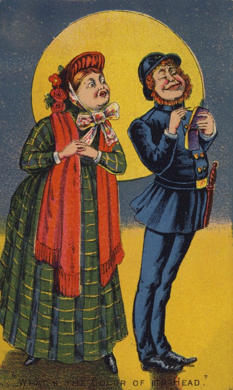 Dame und Polizist von American School