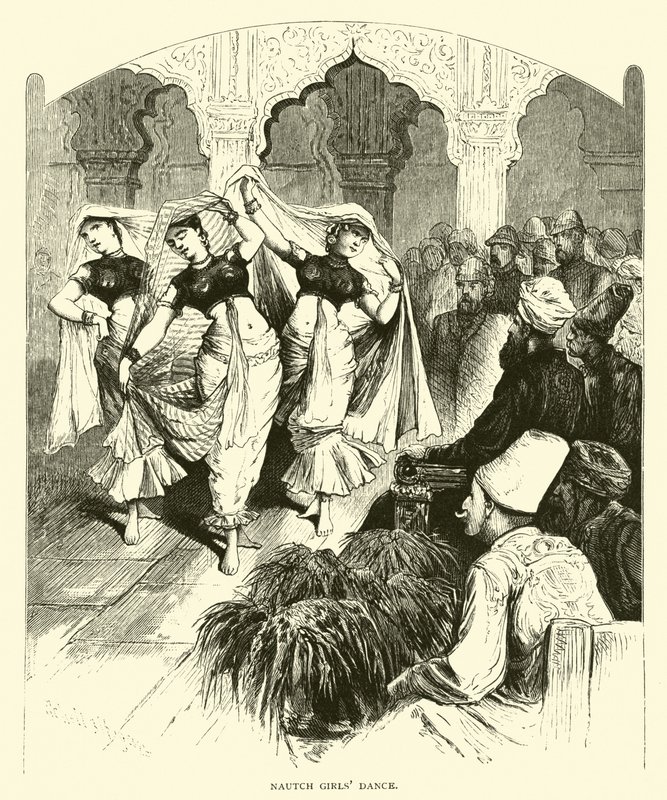 Tanz der Nautch-Mädchen von American School
