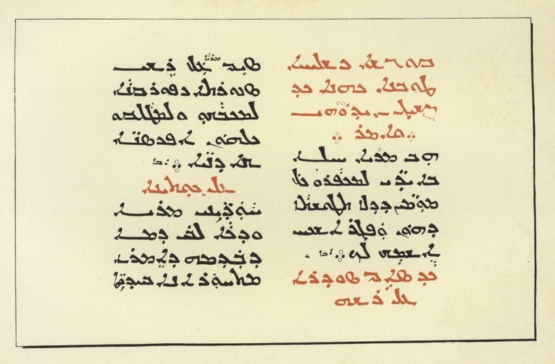 Seite aus einer syrischen Bibel von American School
