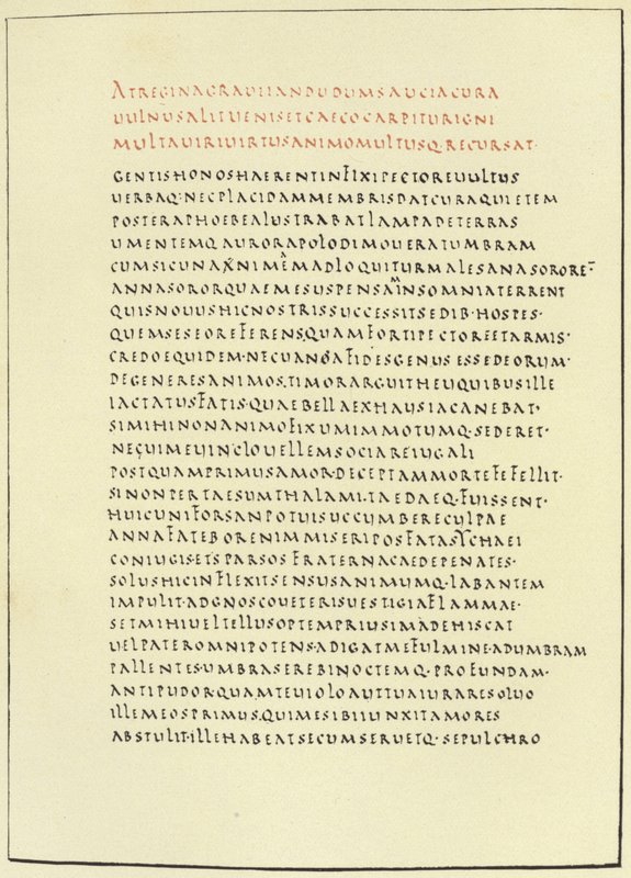 Seite aus der Florence Virgil von American School