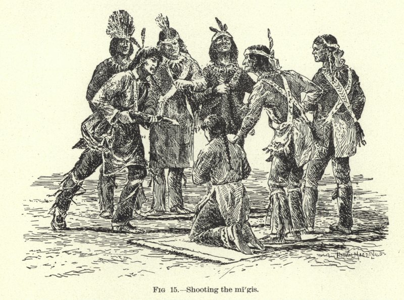 Schießen des Migis von American School