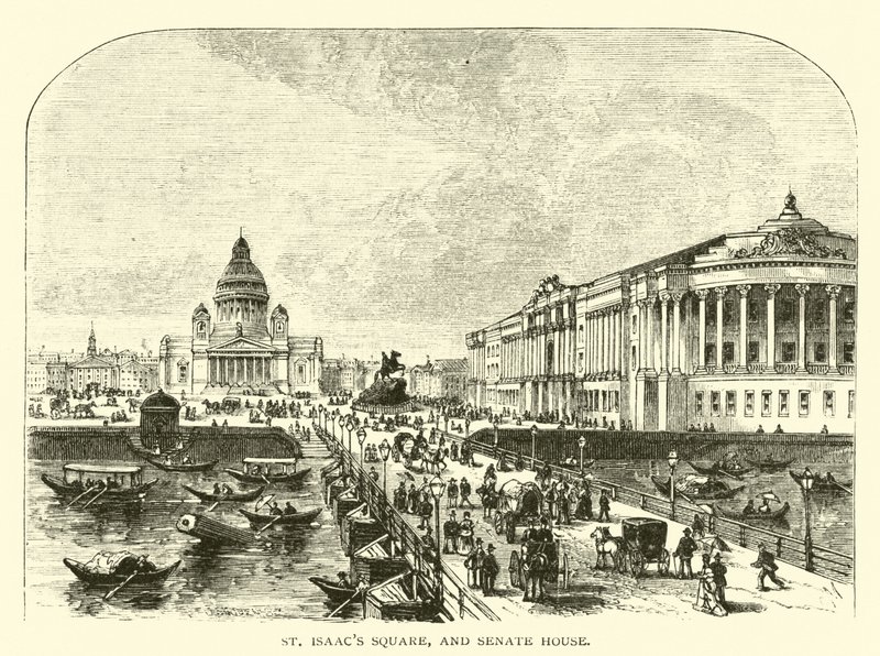 Isaaksplatz und Senatshaus von American School